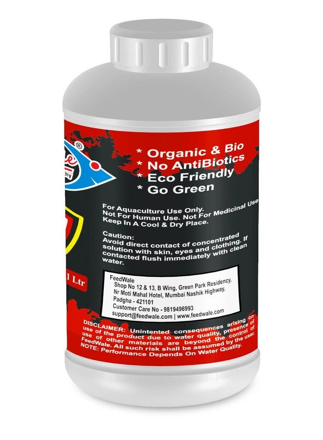 FeedWale Fish Guard 1 Litre Cures Fungal and Bacterial Infection for Fishes in Ponds & BioFloc Aquaculture Water Treatment - Image 5
